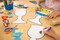 Large Goblet / Becher Blank White Cardstock Cutouts 5.5" x 9" – 12 Pack Passover Craft Shapes, Pesach Classroom Decorations, DIY Jewish Holiday Crafts